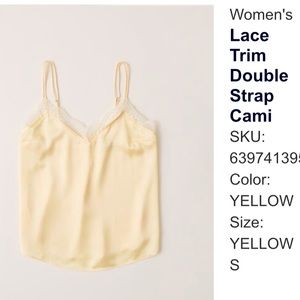 Lace Trim Double Strap Cami